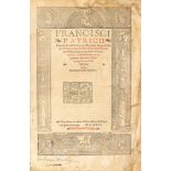 PATRIZI, Francesco (1529-1597). De Regno & Regis institutione. Paris: Galliot du Pr&egrave; and