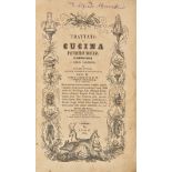 [GASTRONOMY] VIALARDI, Giovanni (1804-1872). Trattato di cucina, pasticceria moderna, credenza e