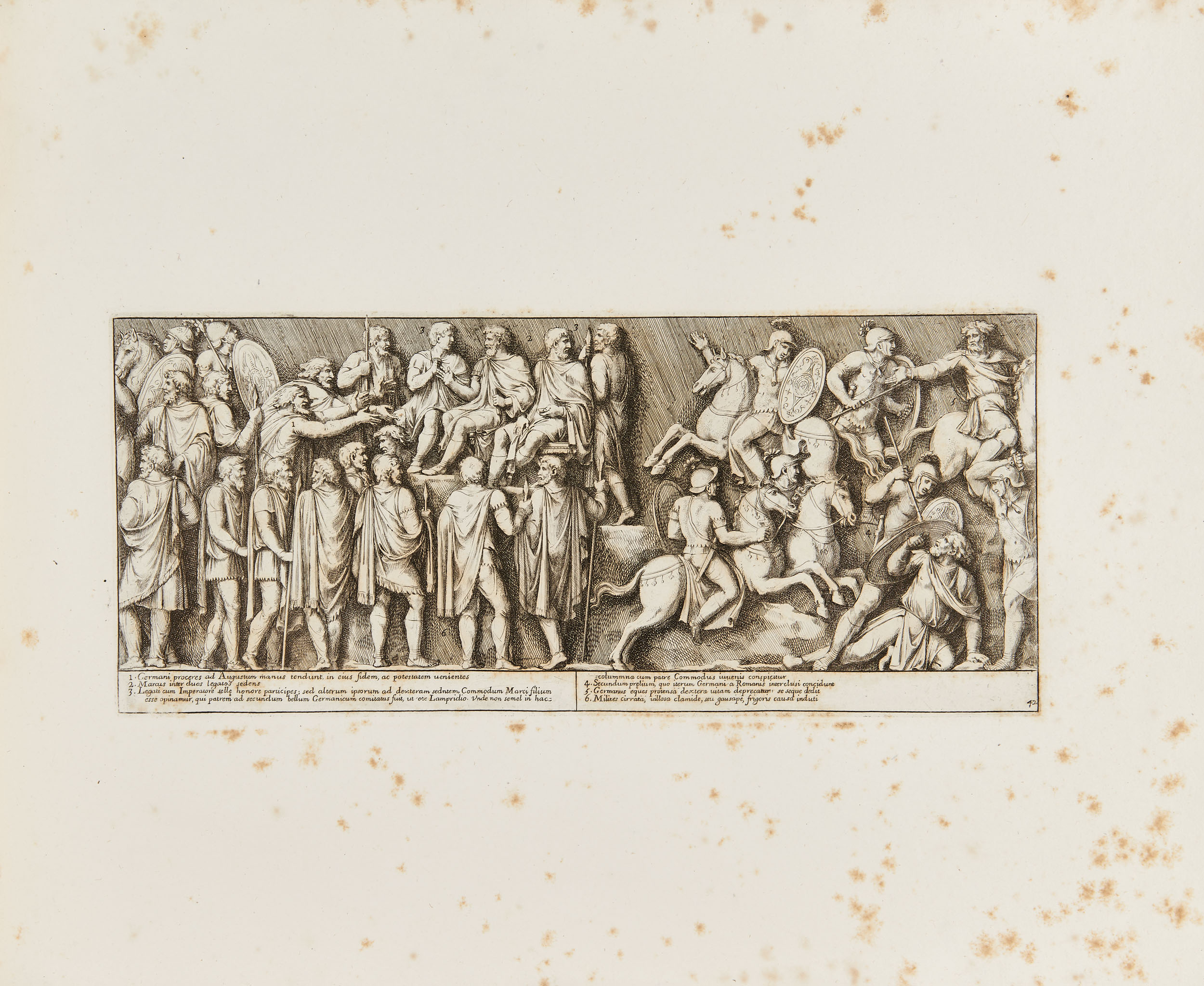 BELLORI, Giovan Pietro (1613-1696); BARTOLI, Pietro Santi (1635-1700) . Columna Cochlis M. Aurelio - Image 2 of 3