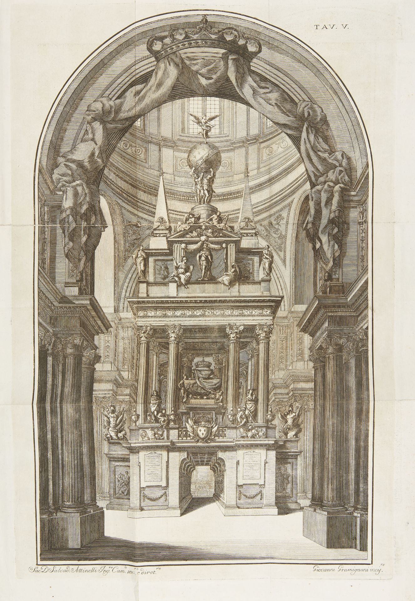 [FUNERALIA]. Funerali per Carlo III Re delle Spagne e per l'infante di Napoli D. Gennaro Borbone.