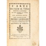 [ENOLOGY] PAOLETTI, Ferdinando (1717-1801). L'arte di fare il vino perfetto e durevole. Florence: