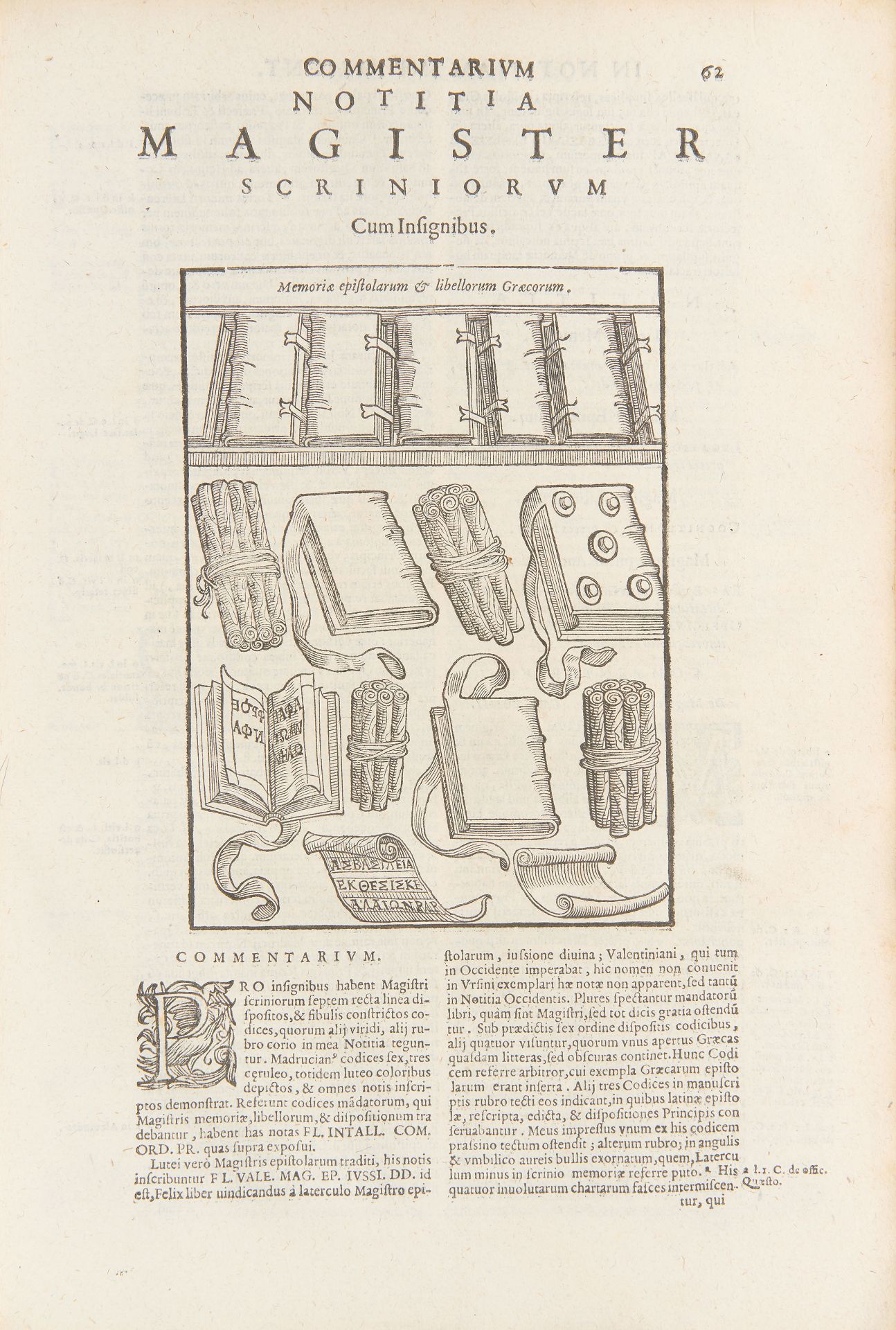 PANCIROLI, Guido (1523-1599). Notitia utraque, dignitatum, cum Orientis, tum Occidentis, ultra