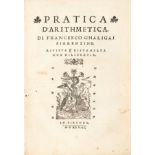 GALIGAI, Francesco (16th cent.). Pratica d'arithmetica. Florence: Giunti, 1548.