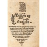 [MILANESE TYPOGRAPHY] PEROTTO, Nicolò (1429-1480). Cornucopie nuper emendatum a domino Benedicto
