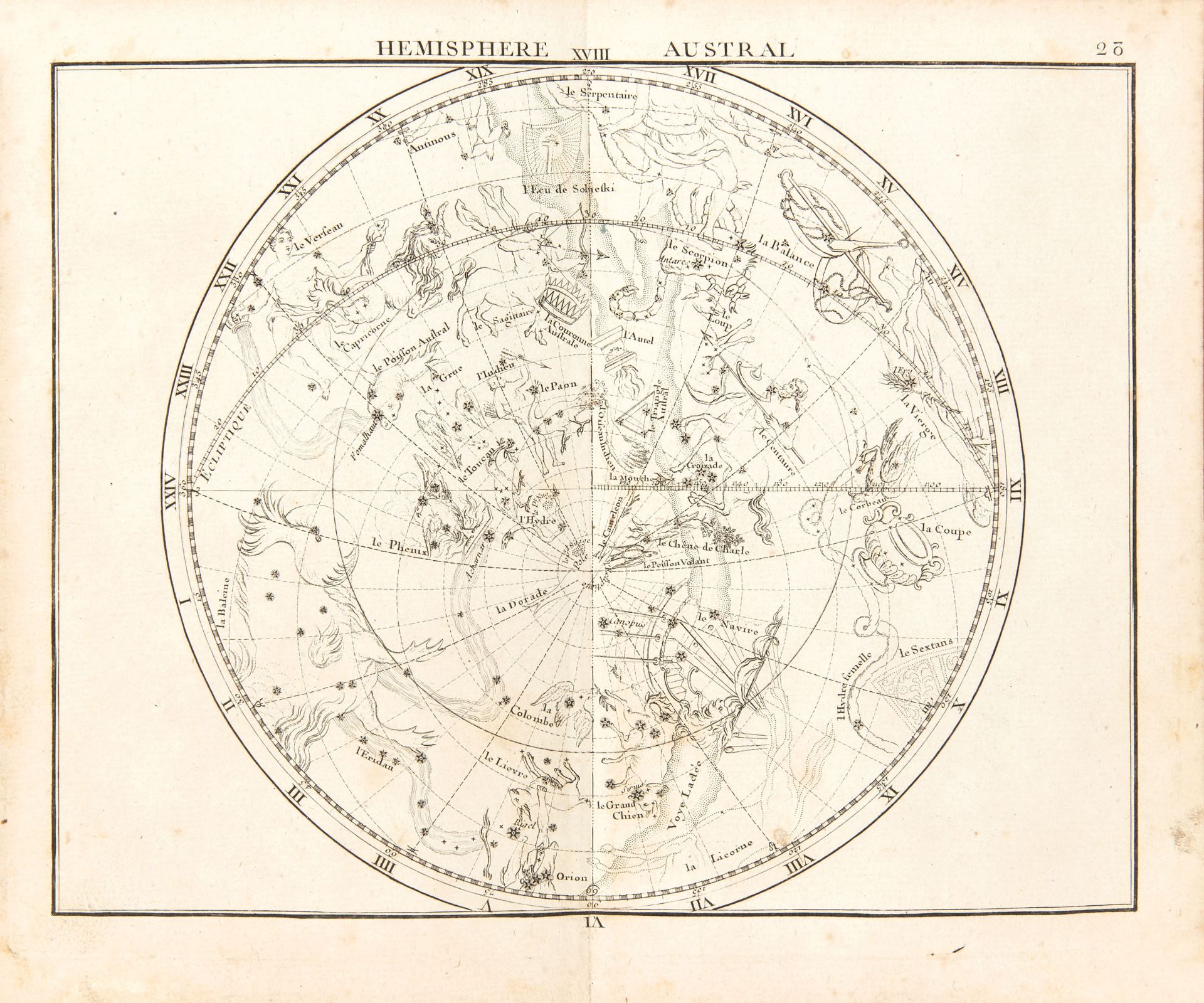 FLAMSTEED, John (1646-1719). Atlas celeste. Paris: Deschamps, 1776. - Image 2 of 3