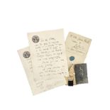 D'ANNUNZIO, Gabriele (1863-1938); BUCCELLATI, Mario (1891-1965). Letter accompanied by three tie