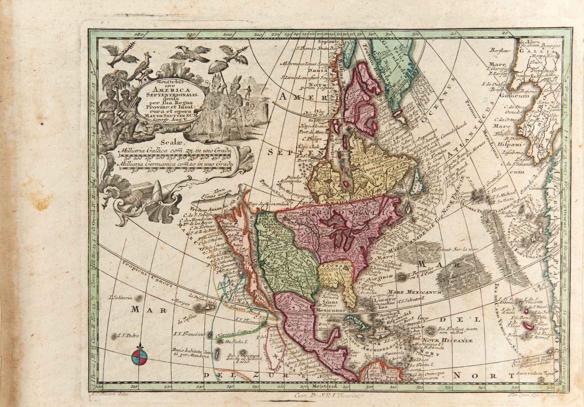 SEUTTER, Georg Matthaus (1678-1757). Atlas Minor praecipua Orbis terrarium Imperia, Regna et - Image 2 of 4