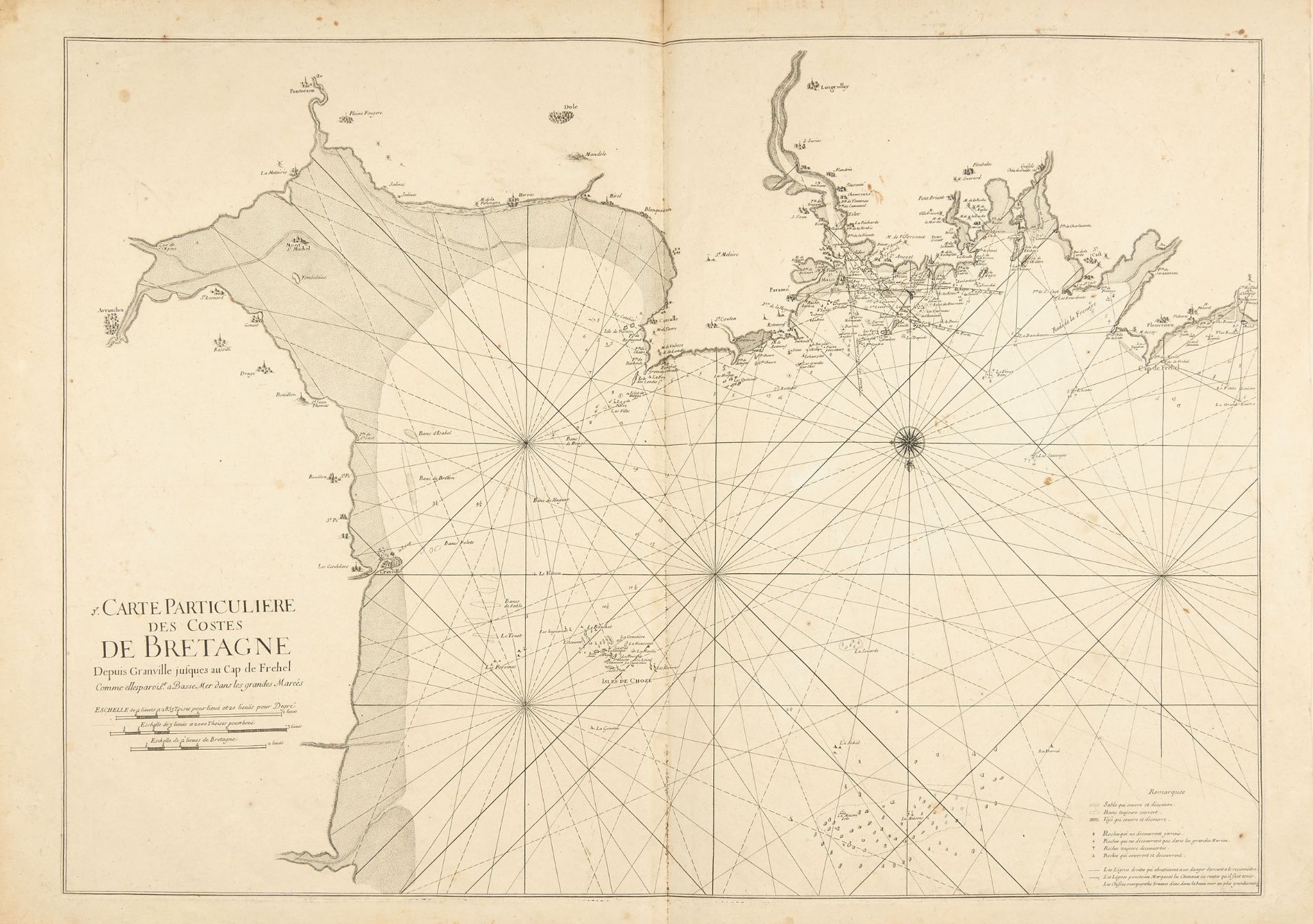 [PORTOLAN] BELLIN, Jacques Nicolas (1703-1772); CASSINI DE THURY C&eacute;sar-Fran?ois; . Portolan - Image 3 of 4