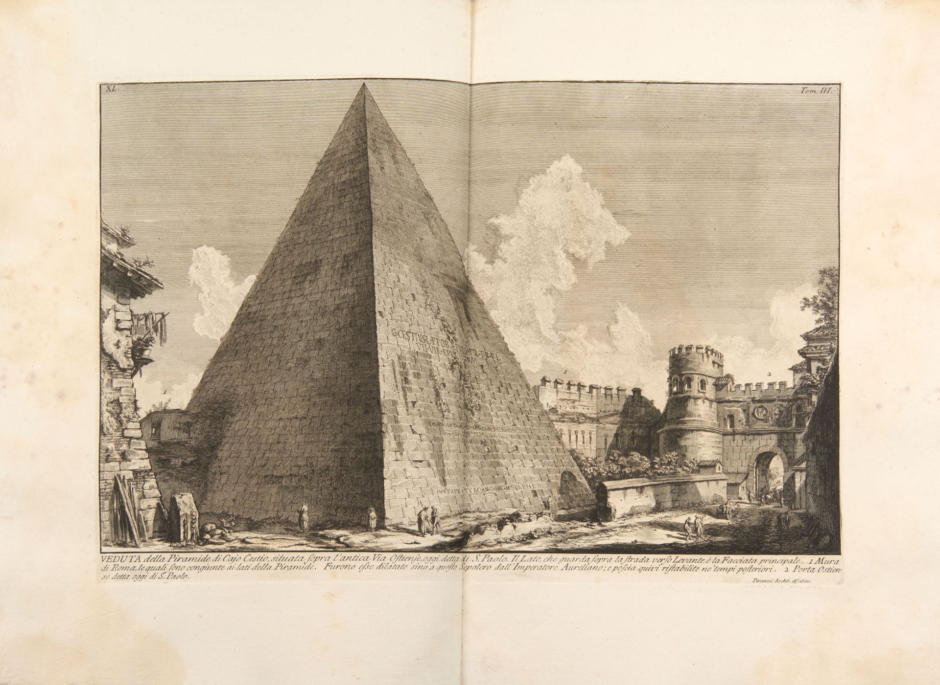 PIRANESI, Giovanni Battista (1720-1778). Le antichitá romane. Rome: Rotili, venduto da Bouchard, - Bild 6 aus 6