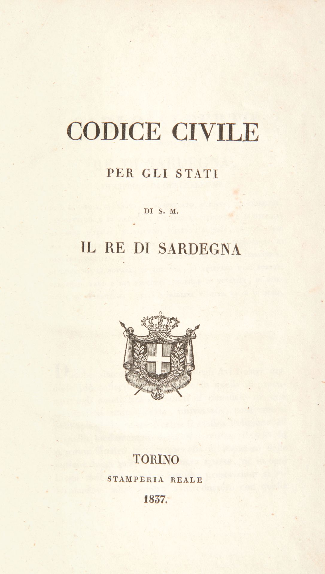 [SARDINIA] MAMELI DE MANNELLI, Giovanni Maria. Le costituzioni di Eleonora giudicessa d'Arborea - Image 3 of 3