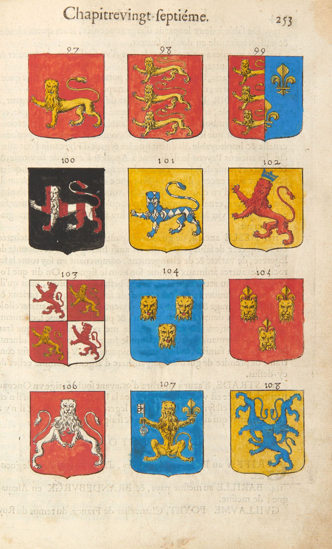 [HERALDRY] VULSON DE LA COLOMBIERE, Marc (d. 1658). La science heroique, traitant de la noblesse,