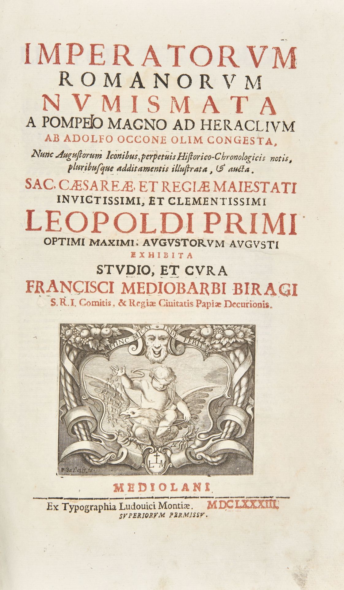 [NUMISMATICS] OCCO, Adolf (1524-1606). Imperatorum romanorum numismata a Pompeo Magno ad Heraclium.