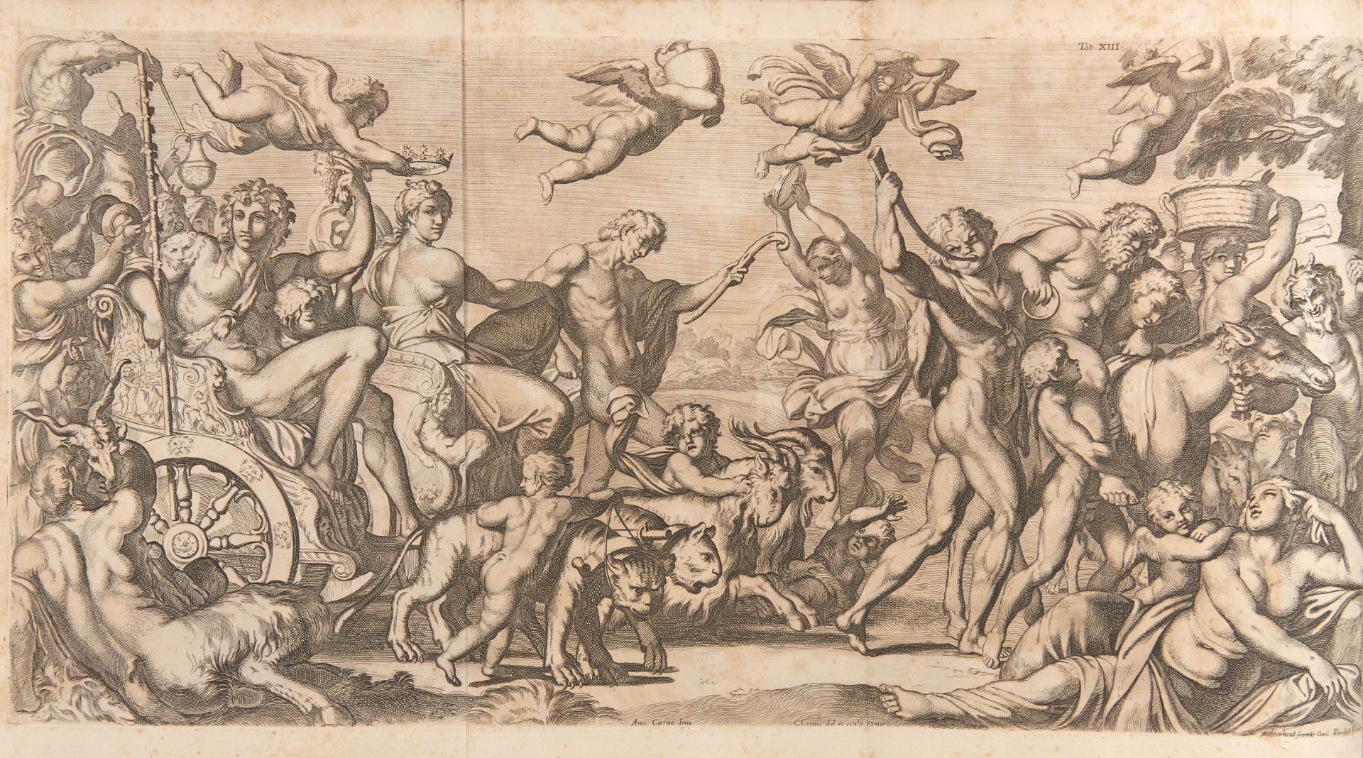 CARRACCI, Annibale (1560-1609). Aedium Farnesiarum tabul?. Rome: Monaldini, 1753.