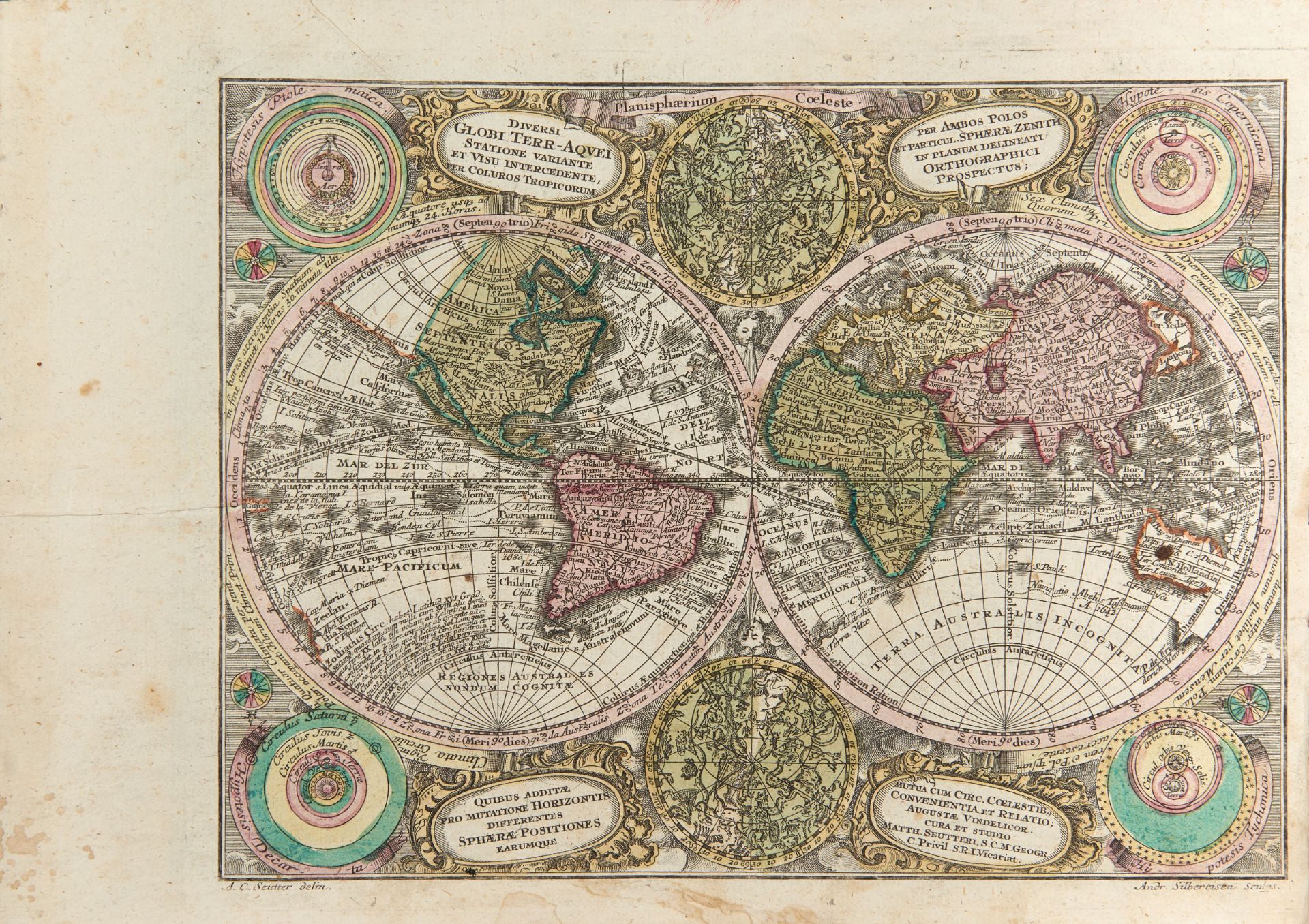 SEUTTER, Georg Matthaus (1678-1757). Atlas Minor praecipua Orbis terrarium Imperia, Regna et