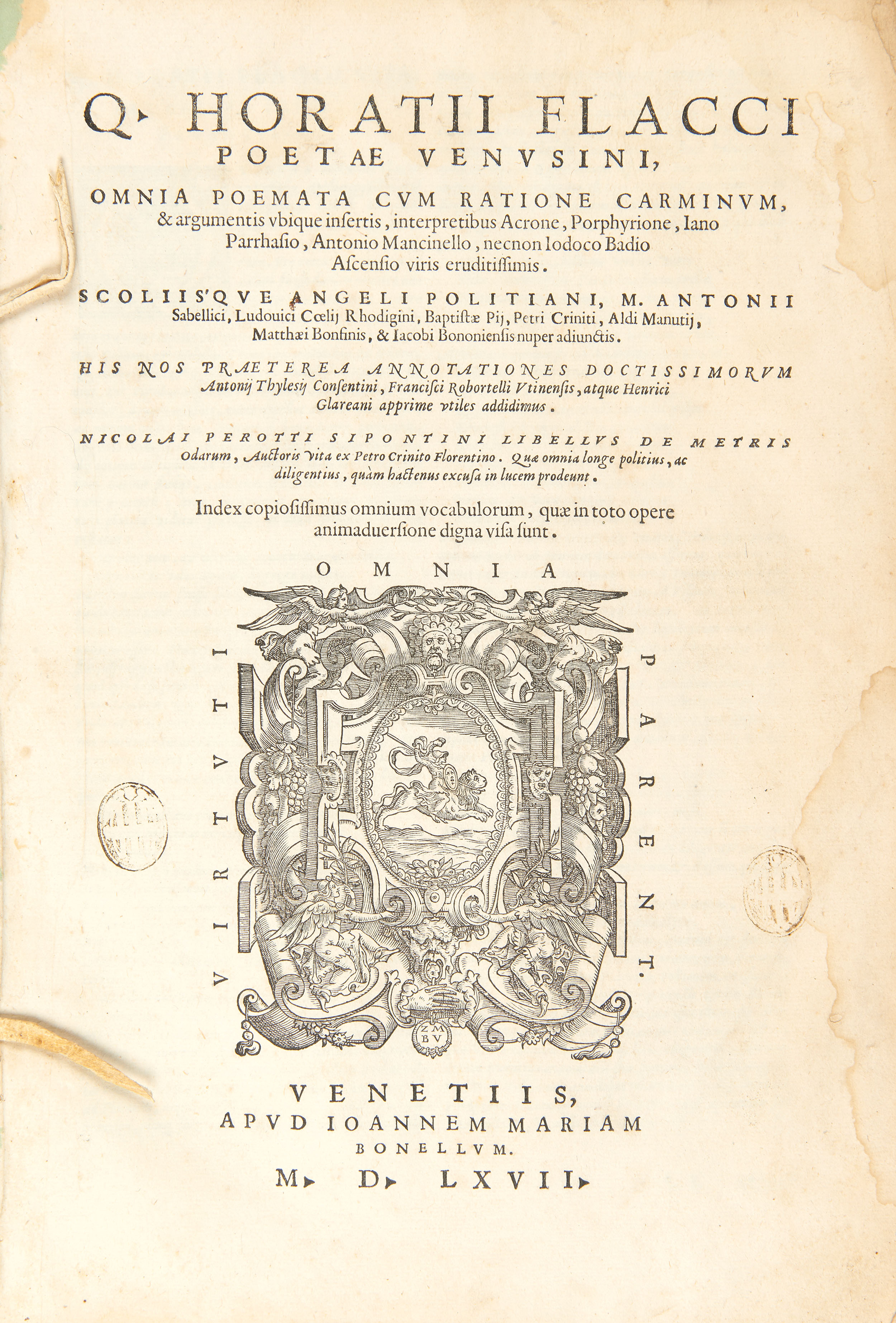 [CLASSICS] EGNAZIO, Giovanni Battista (1478-1553). In hoc volumine contintentur ...de cesaribus - Image 4 of 4