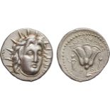 MONETE GRECHE. CARIA. RODI (250-230 A.C.). DIDRACMA