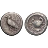 MONETE GRECHE. SICILIA. AGRIGENTO (490-480 A.C.). DIDRACMA