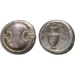 MONETE GRECHE. BEOZIA. TEBE (CIRCA 363-338 A.C.). STATERE