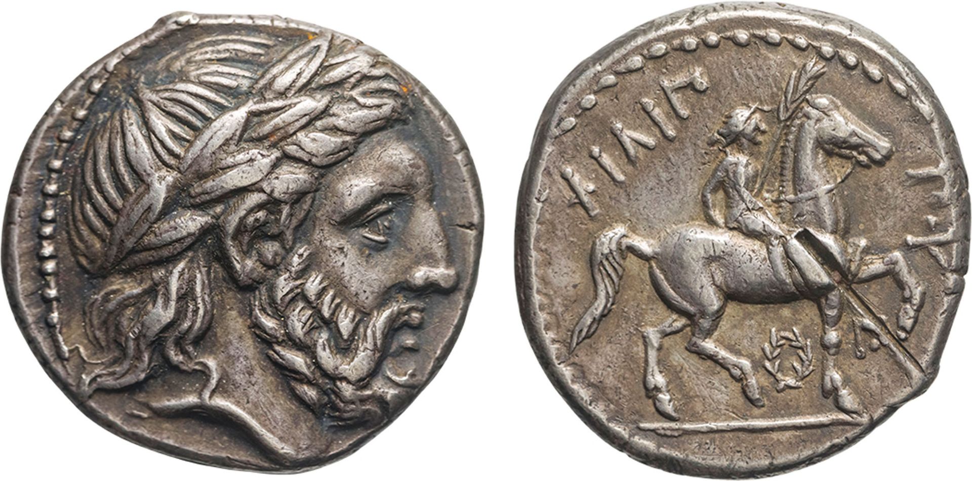 MONETE GRECHE. MACEDONIA. FILIPPO II (359-336 A.C.). TETRADRACMA