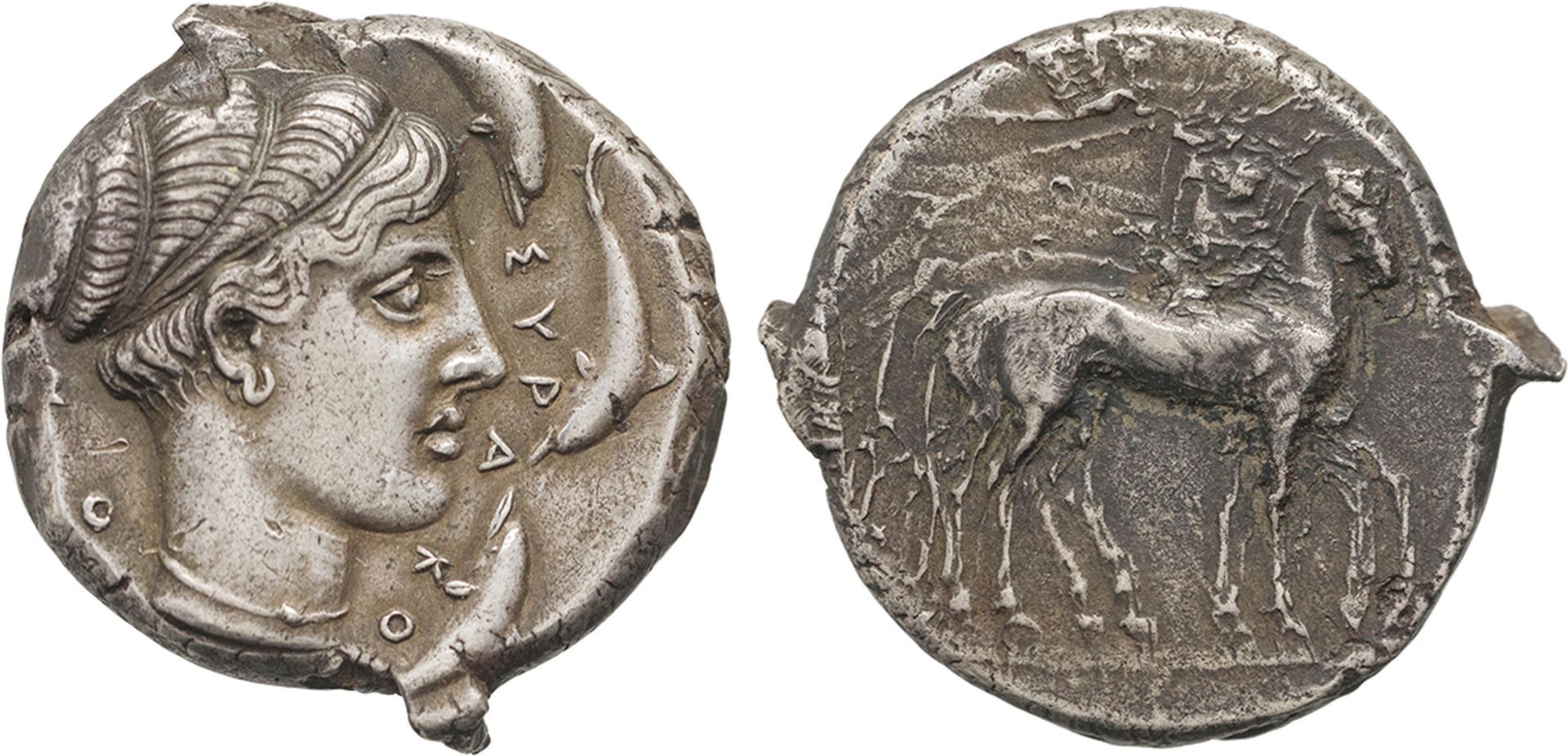 MONETE GRECHE. SICILIA. SIRACUSA (430-420 A.C.). TETRADRACMA