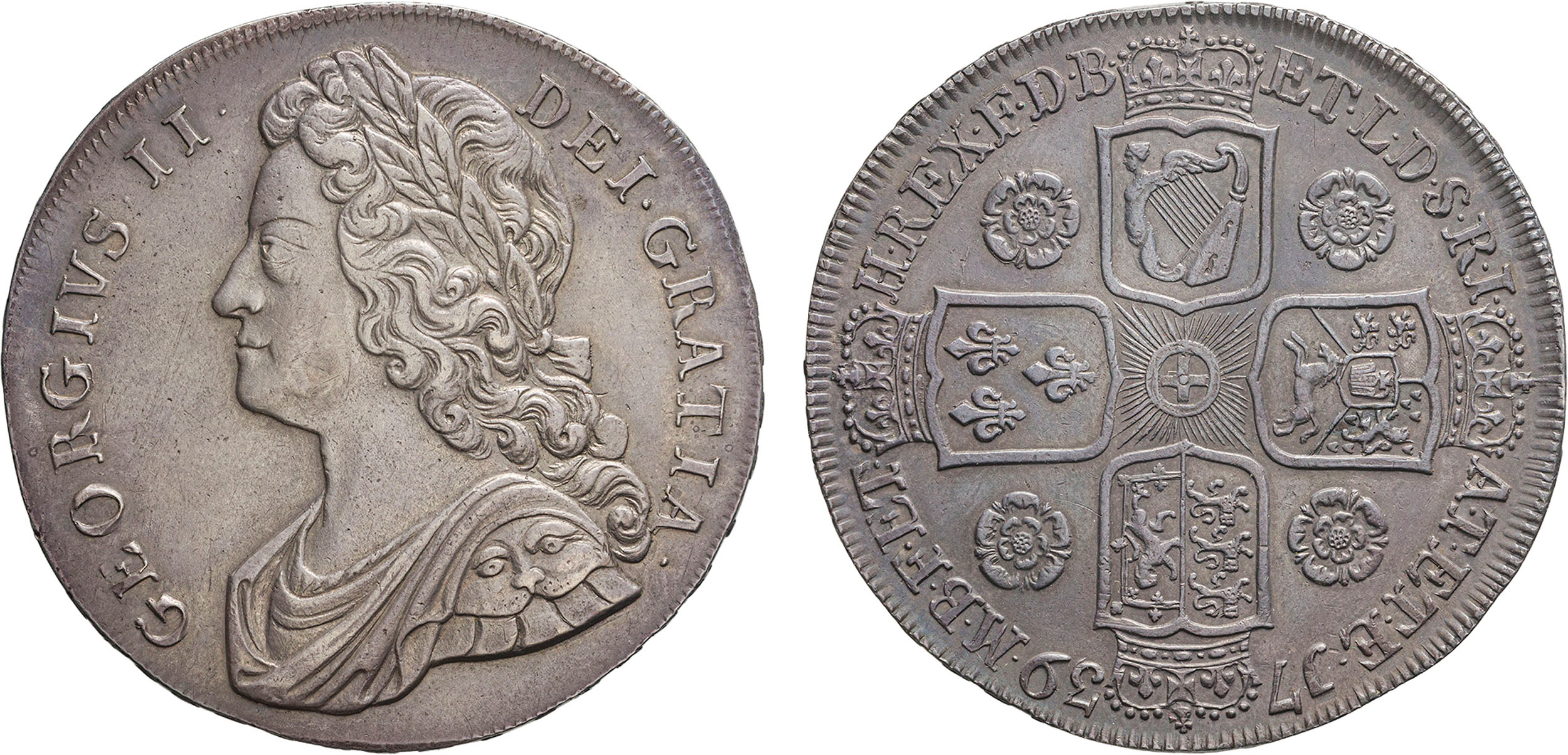 ZECCHE ESTERE. GRAN BRETAGNA. GIORGIO II (1727-1760). CORONA 1739