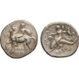 MONETE GRECHE. CALABRIA. TARANTO (CIRCA 281-270 A.C.). NOMOS