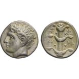 MONETE GRECHE. CIRENE. MAGAS (308-277 A.C.). DIDRACMA
