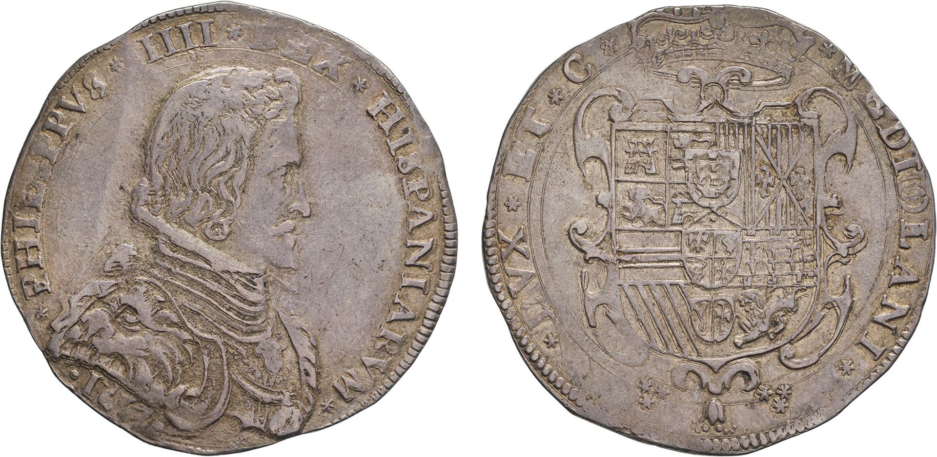 ZECCHE ITALIANE. MILANO. FILIPPO IV DI SPAGNA (1621-1665). FILIPPO 16(57)