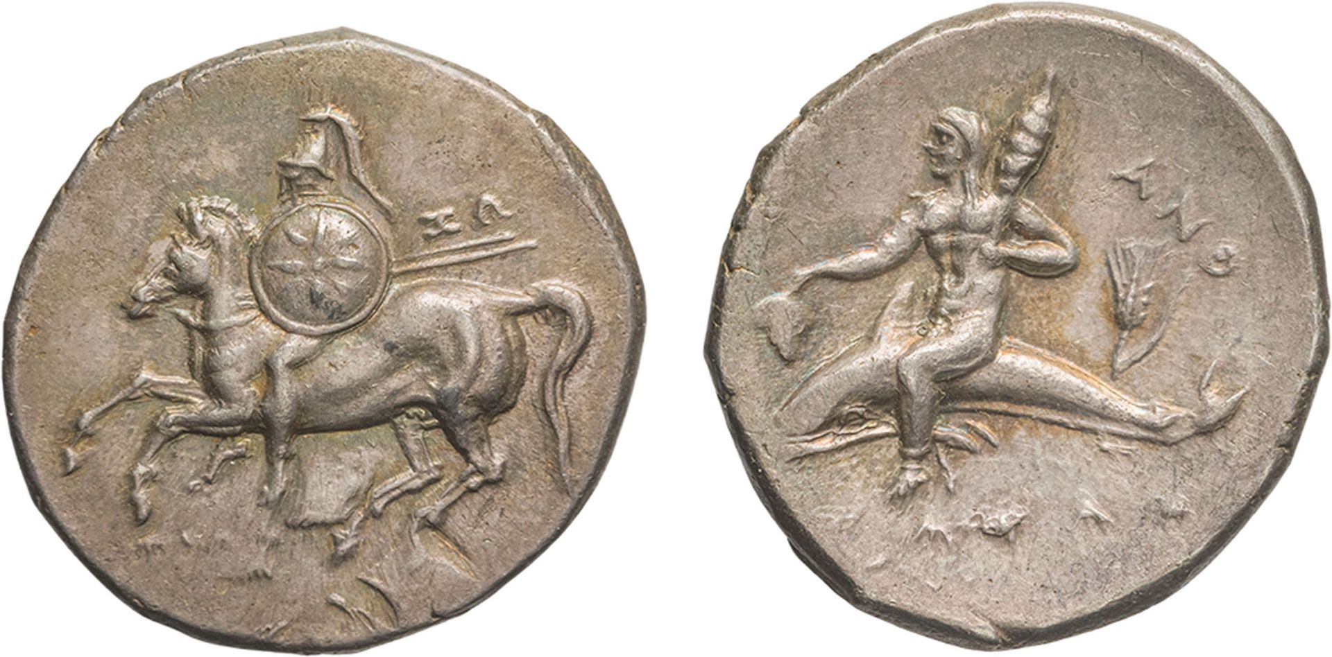 MONETE GRECHE. CALABRIA. TARANTO (CIRCA 281-272 A.C.). NOMOS