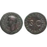 MONETE ROMANE IMPERIALI. DRUSO (13 A.C.-23 D.C.). ASSE
