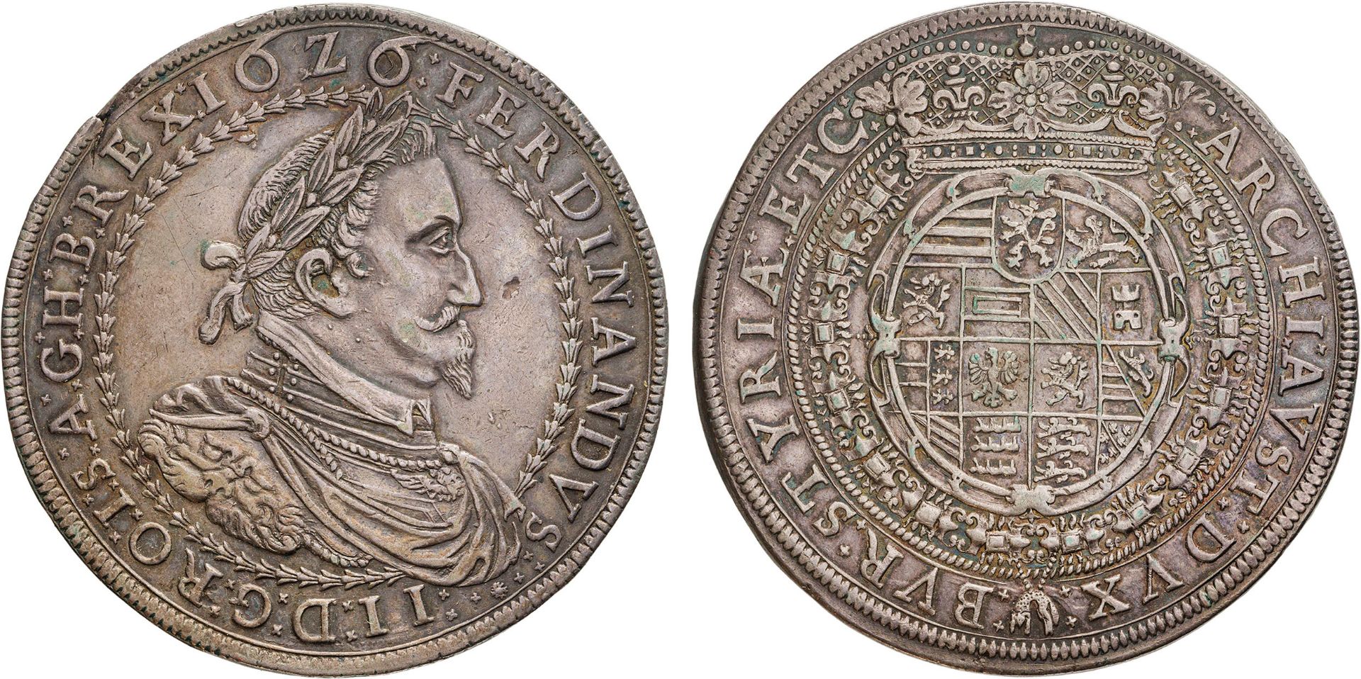 ZECCHE ESTERE. SACRO ROMANO IMPERO. FERDINANDO II IMPERATORE (1617-1637). DOPPIO TALLERO 1626