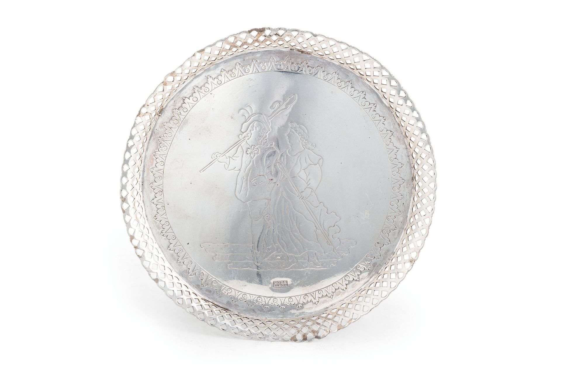 PIATTO IN ARGENTO, MESSICO, 1800-1811, ORAFO J. M. RODALLEGA