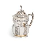 TANKARD IN ARGENTO, SAN PIETROBURGO, 1855, ORAFO F.W. SENGBUSCH