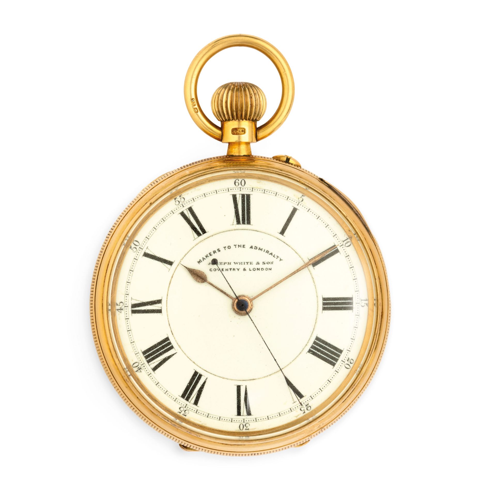 JOSEPH WHITE & SON, COVENTRY LONDON, NO. 39309, OROLOGIO DA TASCA CON SECONDI AL CENTRO. - Bild 2 aus 4