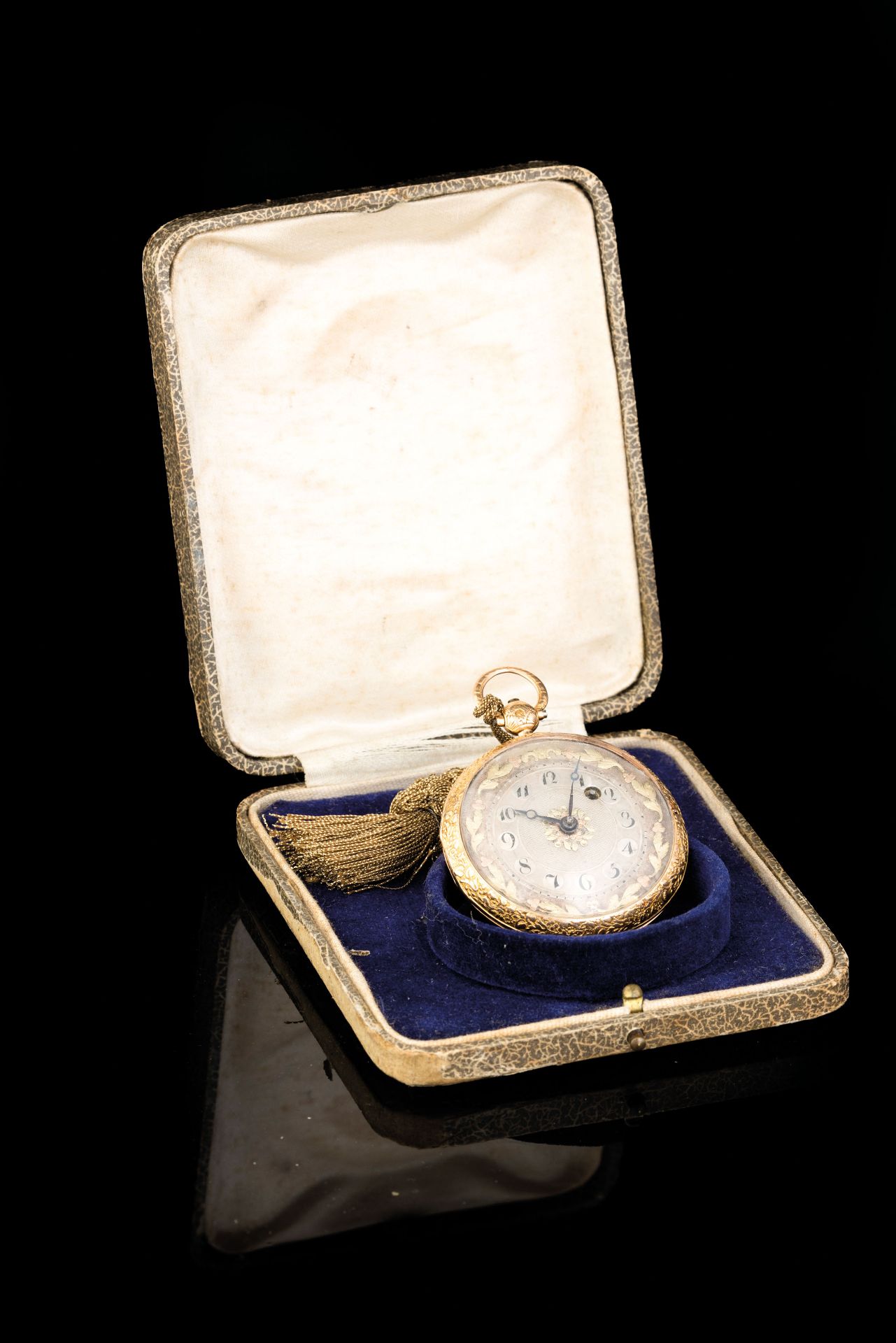 ANONIMO, OROLOGIO DA TASCA IN ORO ROSSO, SVIZZERA 1830 CIRCA