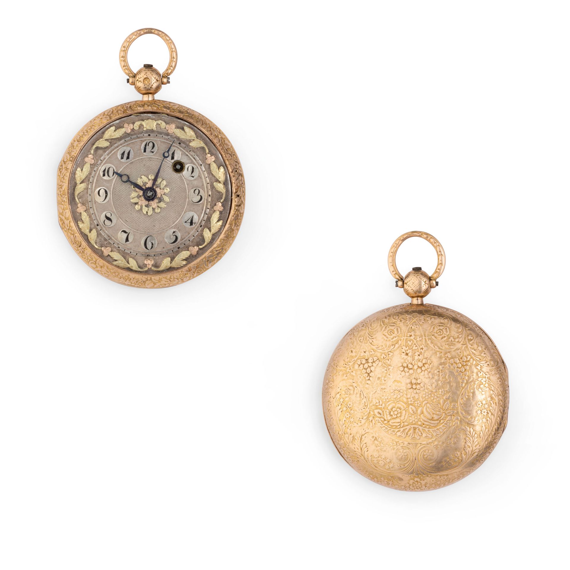 ANONIMO, OROLOGIO DA TASCA IN ORO ROSSO, SVIZZERA 1830 CIRCA - Bild 2 aus 5