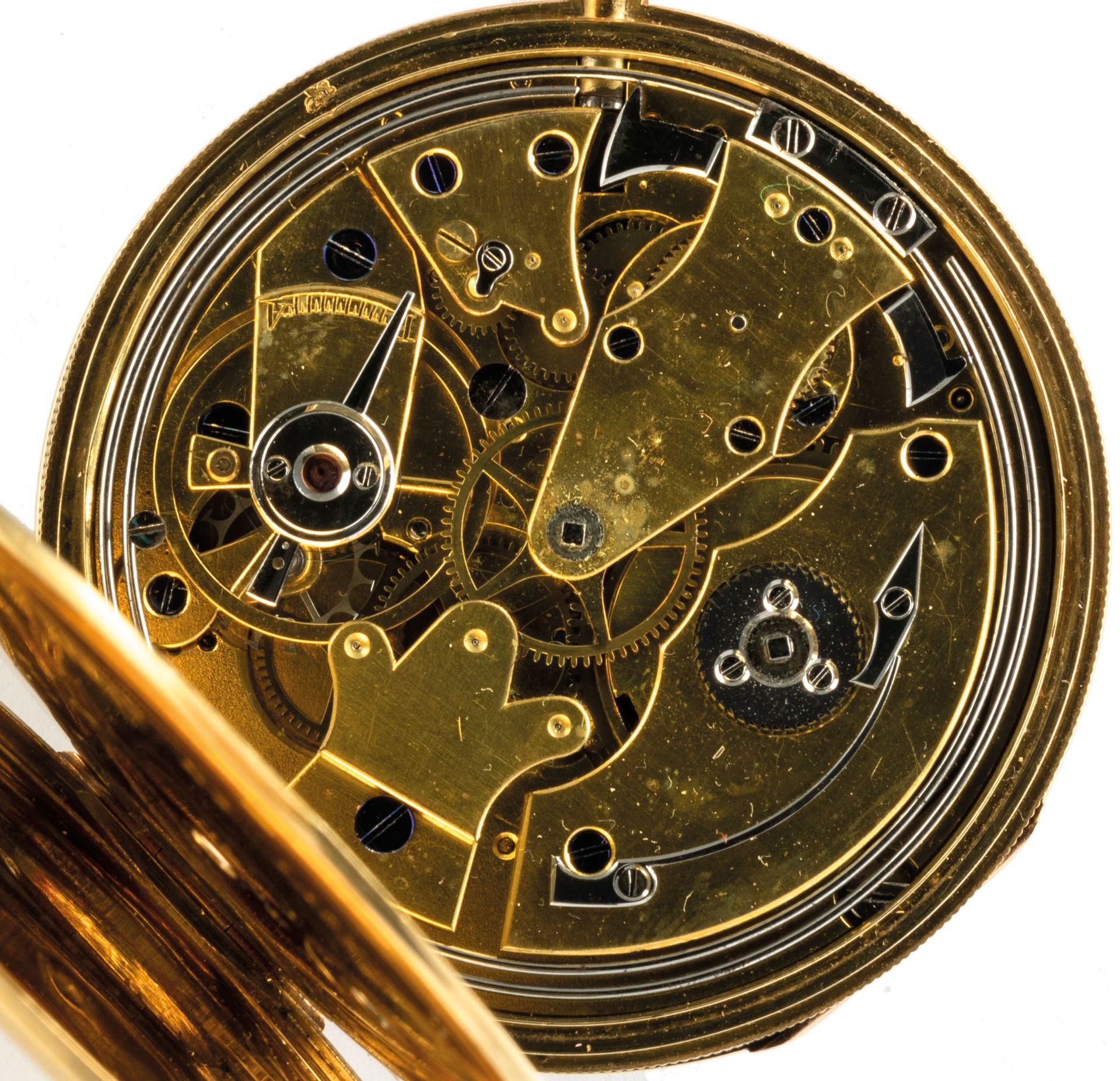 HAINARD A ROUEN, OROLOGIO DATA TASCA A RIPETIZIONE ORE E QUARTI, CIRCA 1850 - Bild 4 aus 5