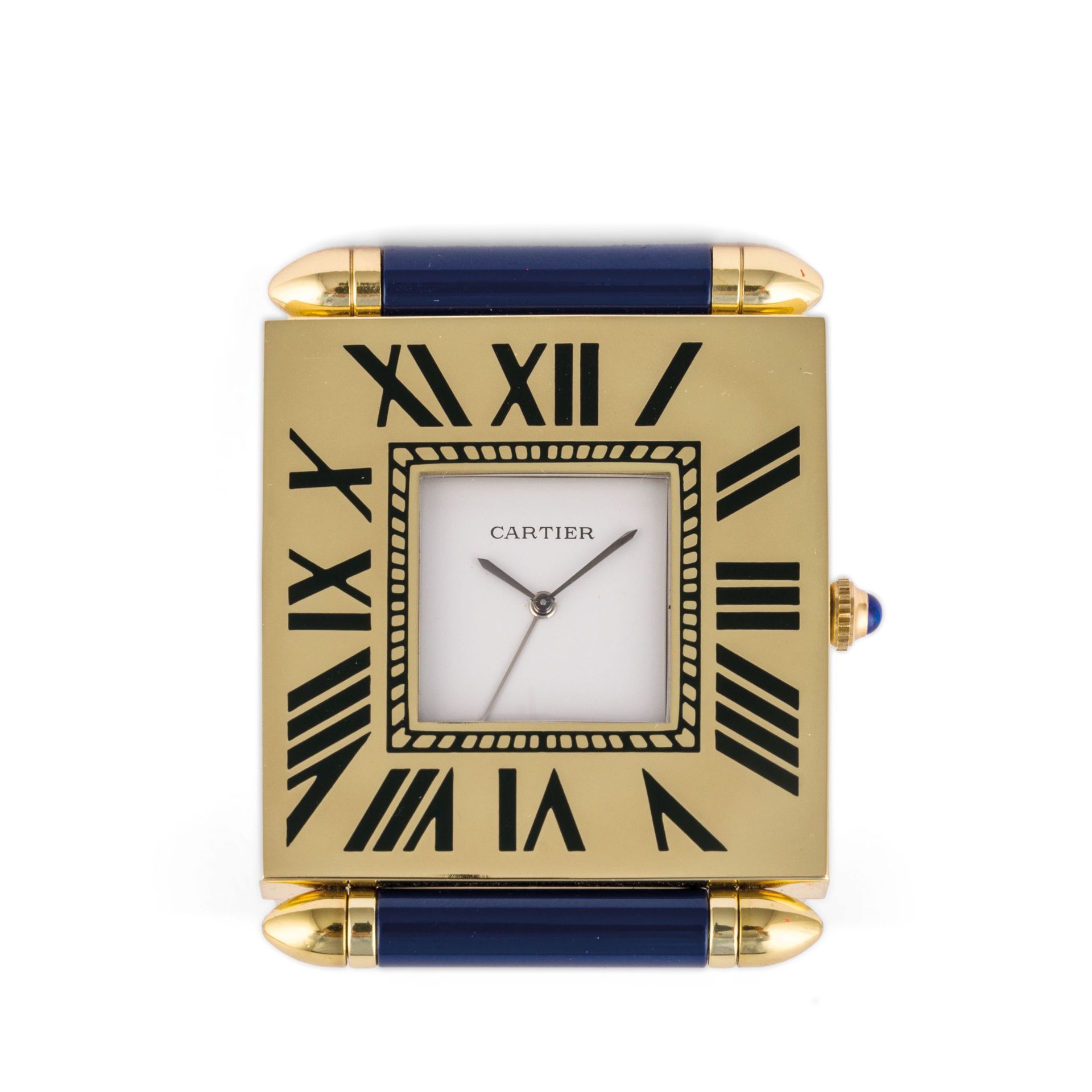 CARTIER, OROLOGIO DA VIAGGIO O DA BORSETTA, SVIZZERA 1990 CIRCA - Image 2 of 4