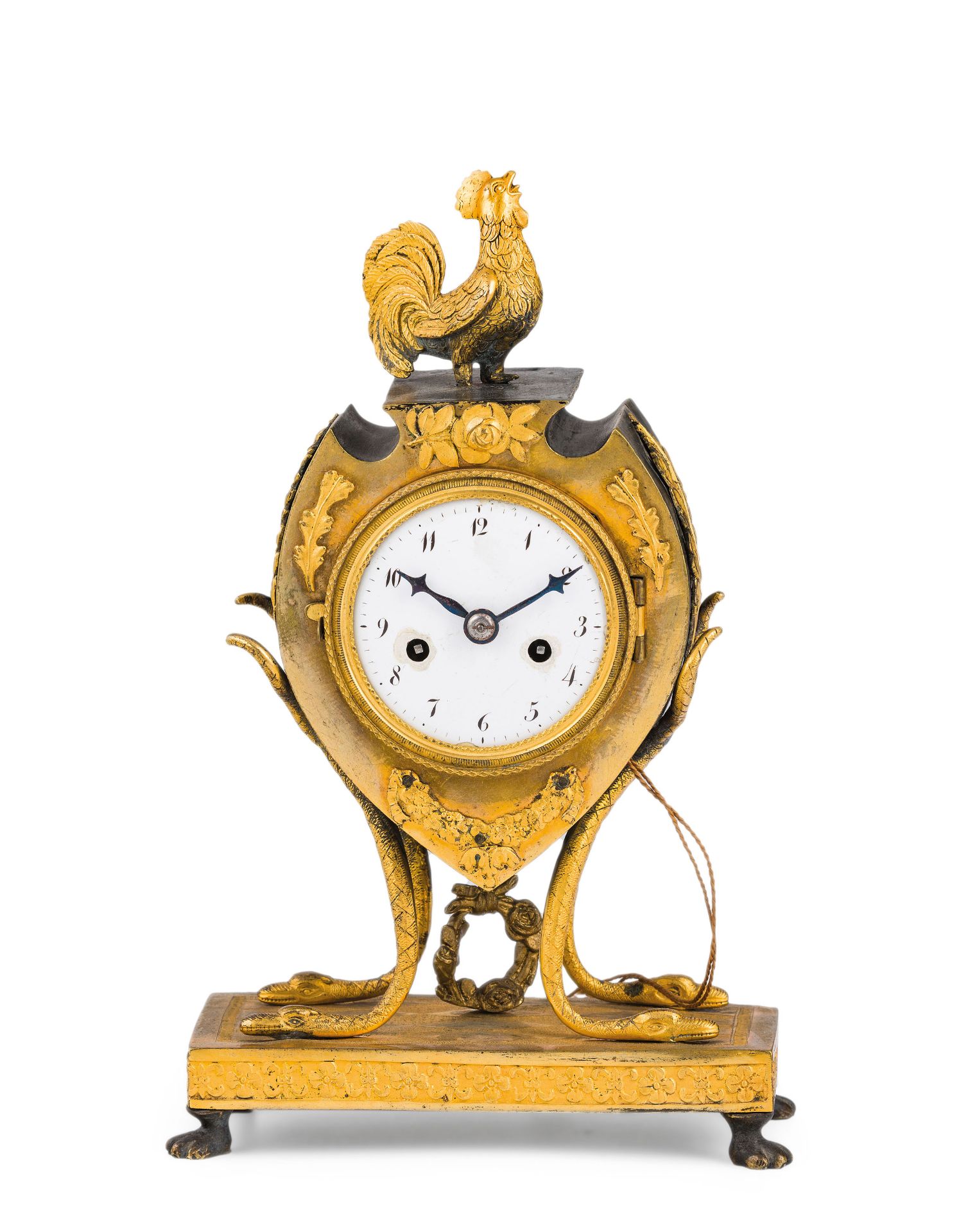 PICCOLO OROLOGIO IN BRONZO DORATO, VIENNA, 1840 CIRCA