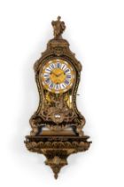 GRANDE OROLOGIO CARTEL D'APPLIQUE MARQUETTERIE BOULLE E BRONZI DORATI, FRANCIA LUIGI XVI