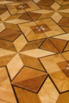 FORNITURA DA PARQUET IN LEGNI VARI, XIX SECOLO