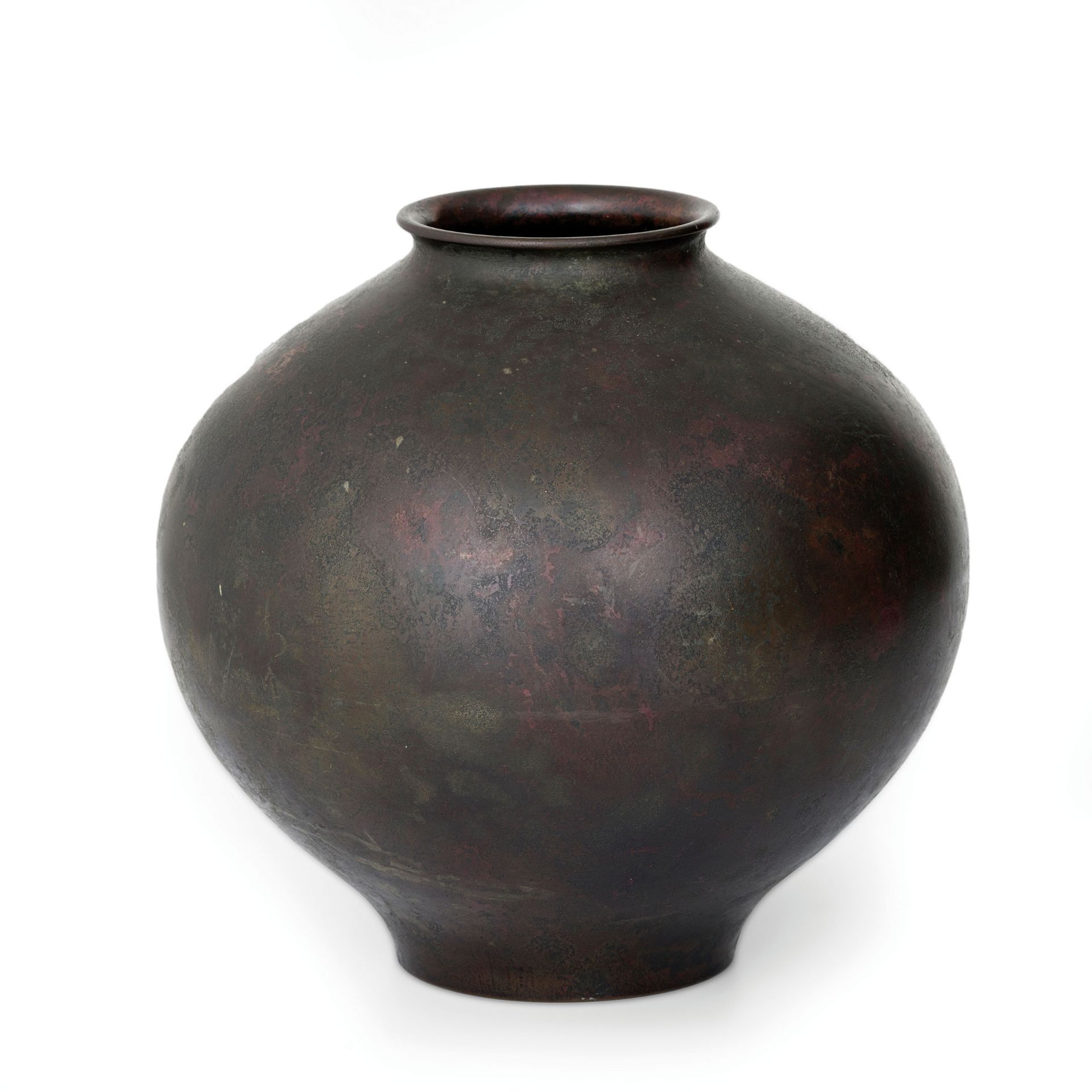 VASO GLOBULARE IN BRONZO CON DECORO DI CARPE A RILIEVO, KOREA O GIAPPONE, XVIII-XIX SECOLO - Bild 3 aus 5