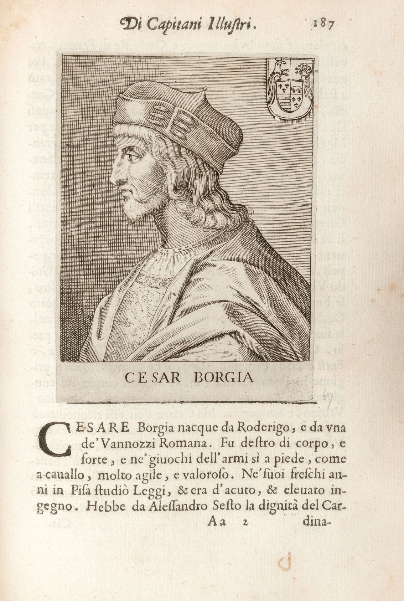 [MILITARIA] ROSCIO, Giulio; MASCARDI, Agostino.... Ritratti et elogii di capitani illustri che ne' - Image 4 of 4