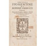 AMMIRATO, Scipione (1531-1601). Dell'istorie fiorentine. Florence: Giunti, 1600.