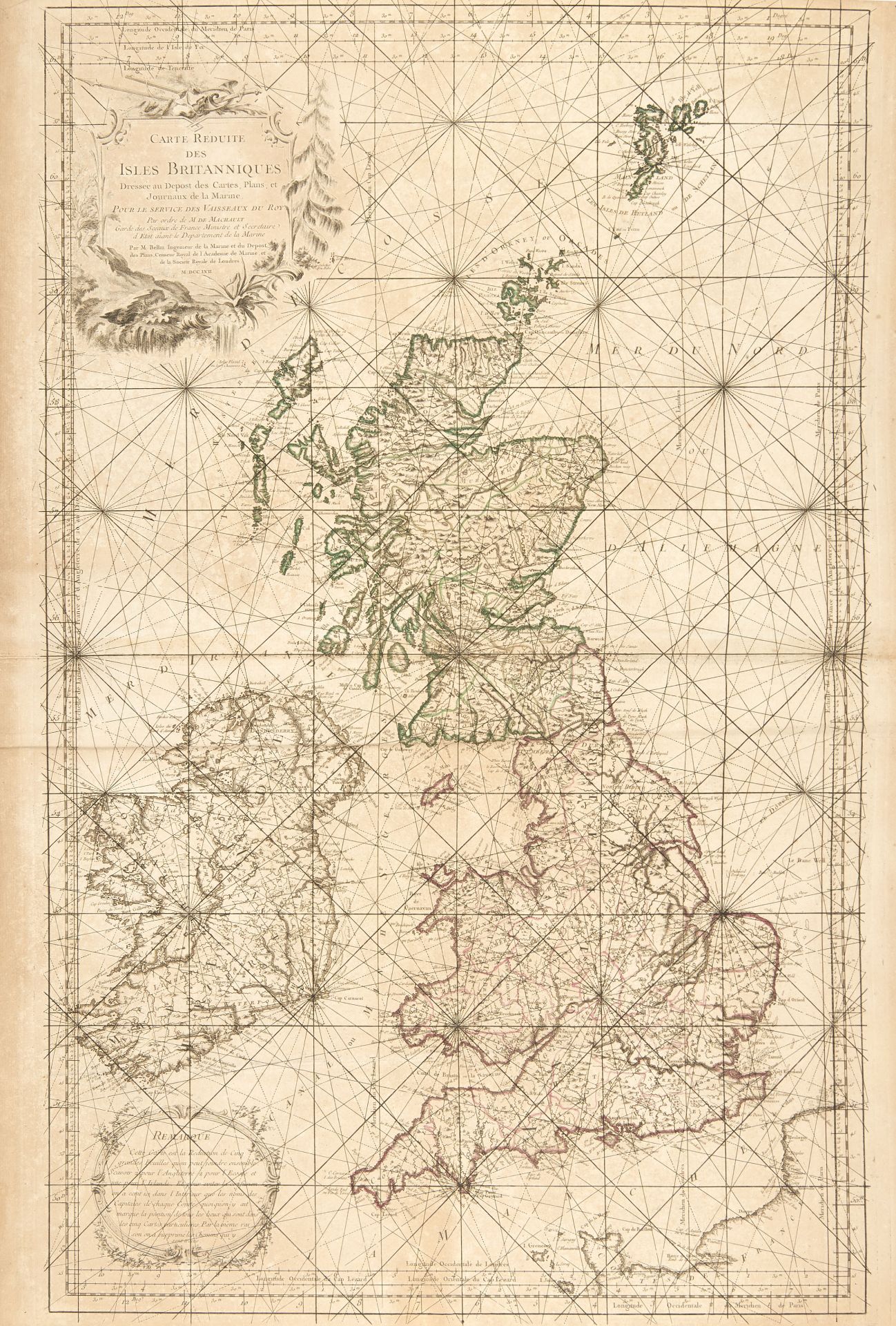 [PORTOLAN] BELLIN, Jacques Nicolas (1703-1772); CASSINI DE THURY C?sar-François; . Portolan atlas - Bild 2 aus 4