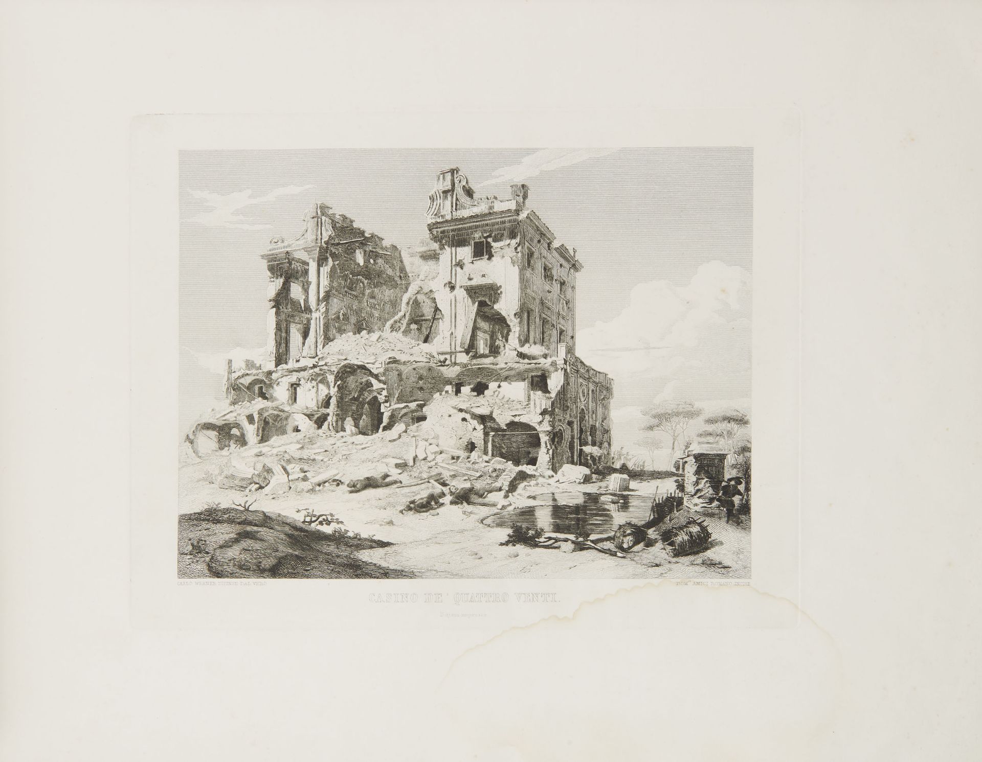 WERNER, Carl Friedrich Heinrich (1808-1894); AMICI, Domenico (1808-1871). [Vedute dell'assedio di
