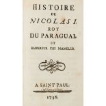[GESUITICA]. Histoire de Nicolas I. Roy du Paraguai, et Emperur de Mamelus. Saint Paul (ma