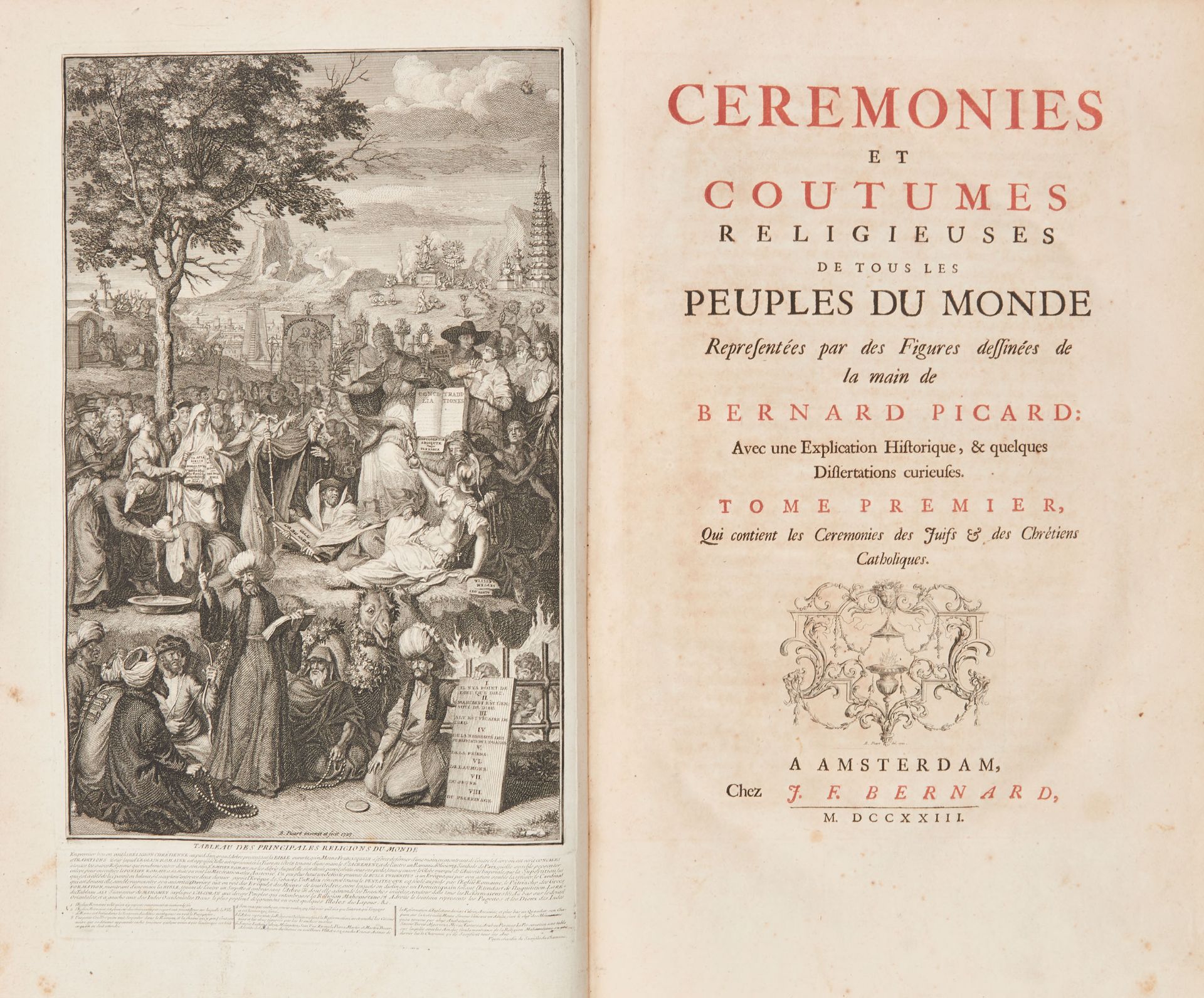 PICART, Bernard (1673-1733). Ceremonies er coutumes religieuses de tous les peuples du monde - Image 5 of 5