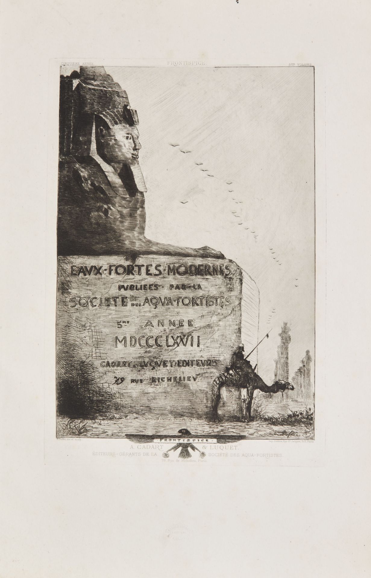 [DELACROIX, MANET, COROT, COURBERT and others]. Socé?té des Aqua-Fortistes. Paris,1862-1866. - Bild 2 aus 6