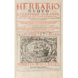 DURANTE, Castor (1529-1590). Herbario nuovo . Venice: Hertz, 1684.